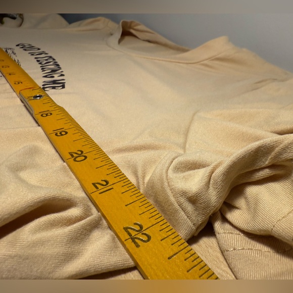 Shein tee XL God is testing me and I have not studied Raccoon - Picture 6 of 7